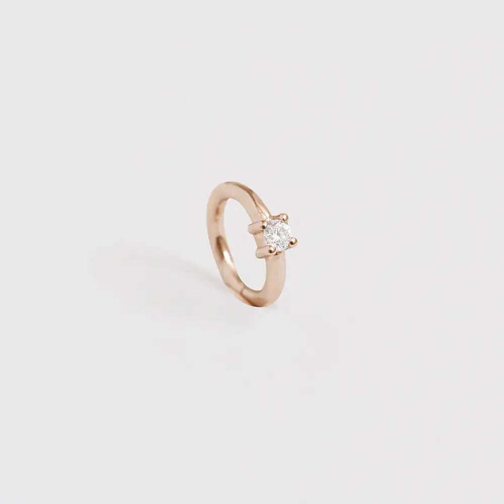 Diamond Hoop Earring