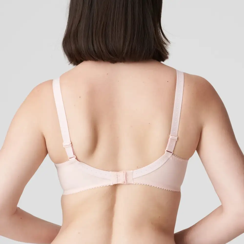 Women's Full Coverage Three-Part Cup Embroidery Shimmer Detail Bra