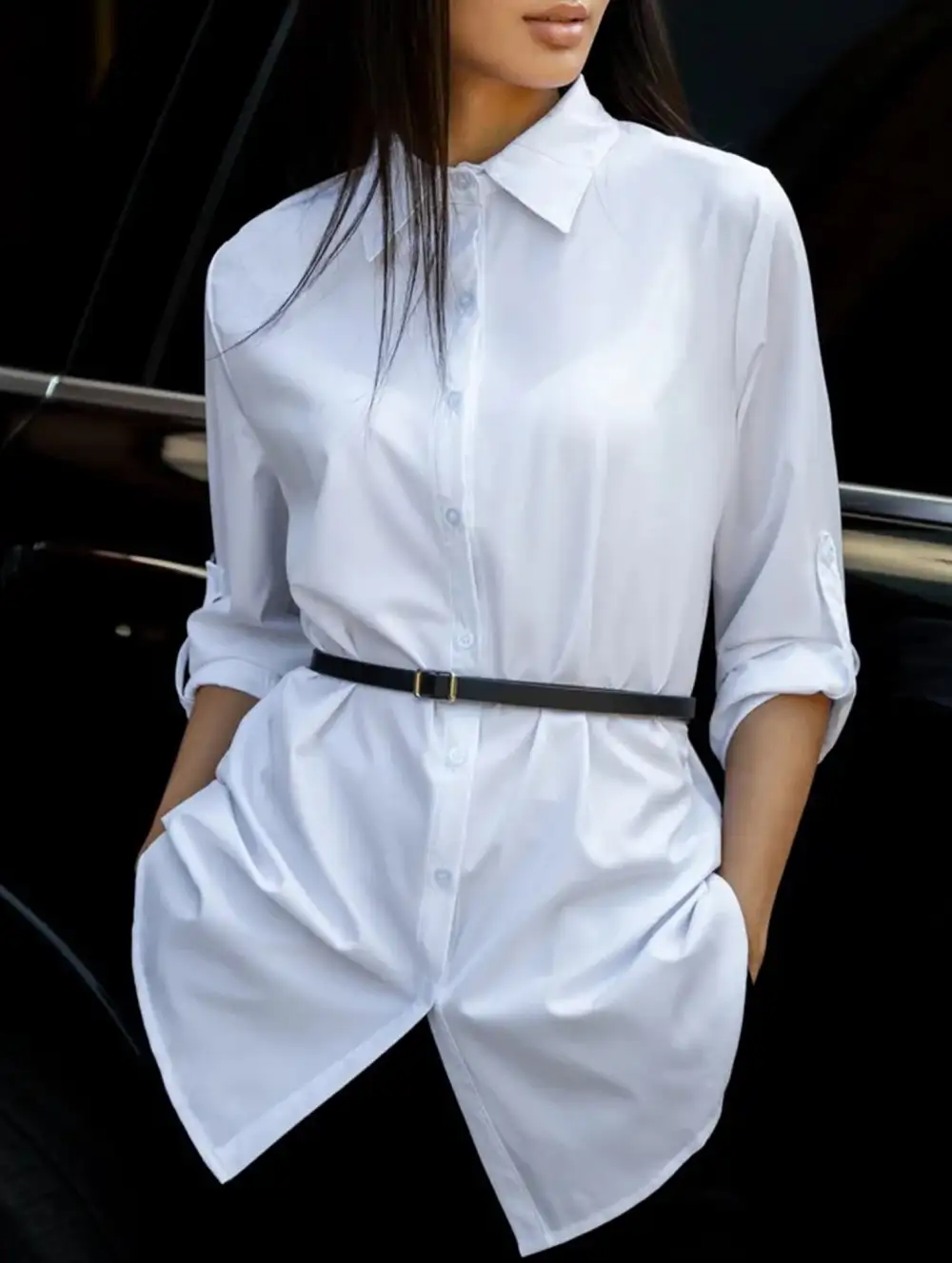 Polo Button Blouse