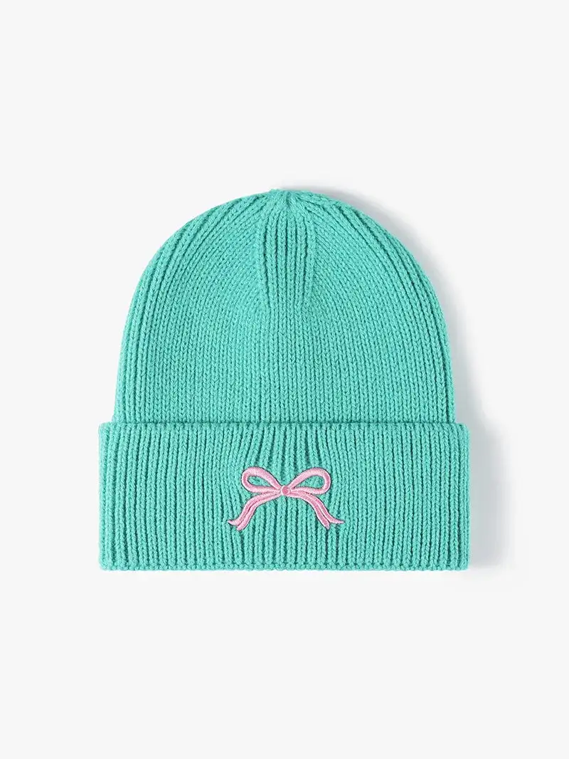 Embroidered Knit Casual Hat