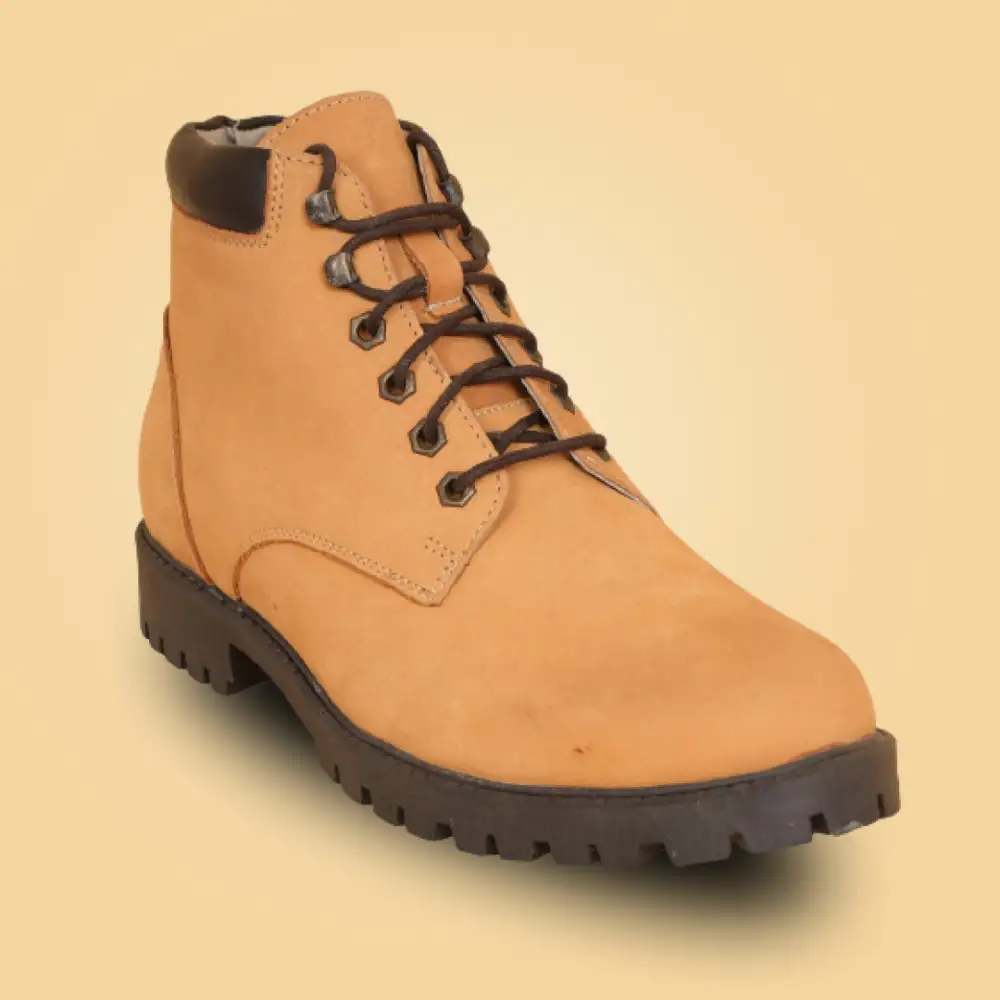 Men's Lace Up Nubuck Leather Everyday Boots
