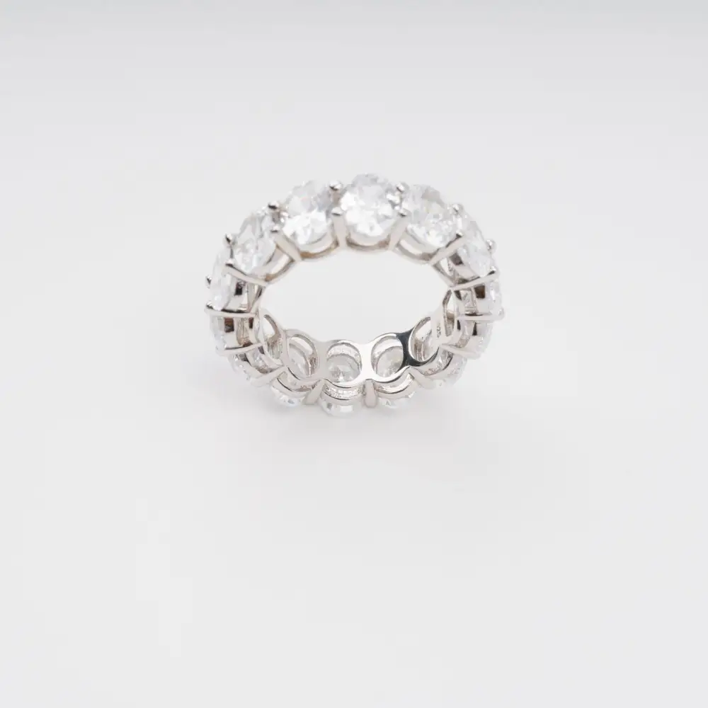 Drapé Oval Gemstone Sterling Silver Ring
