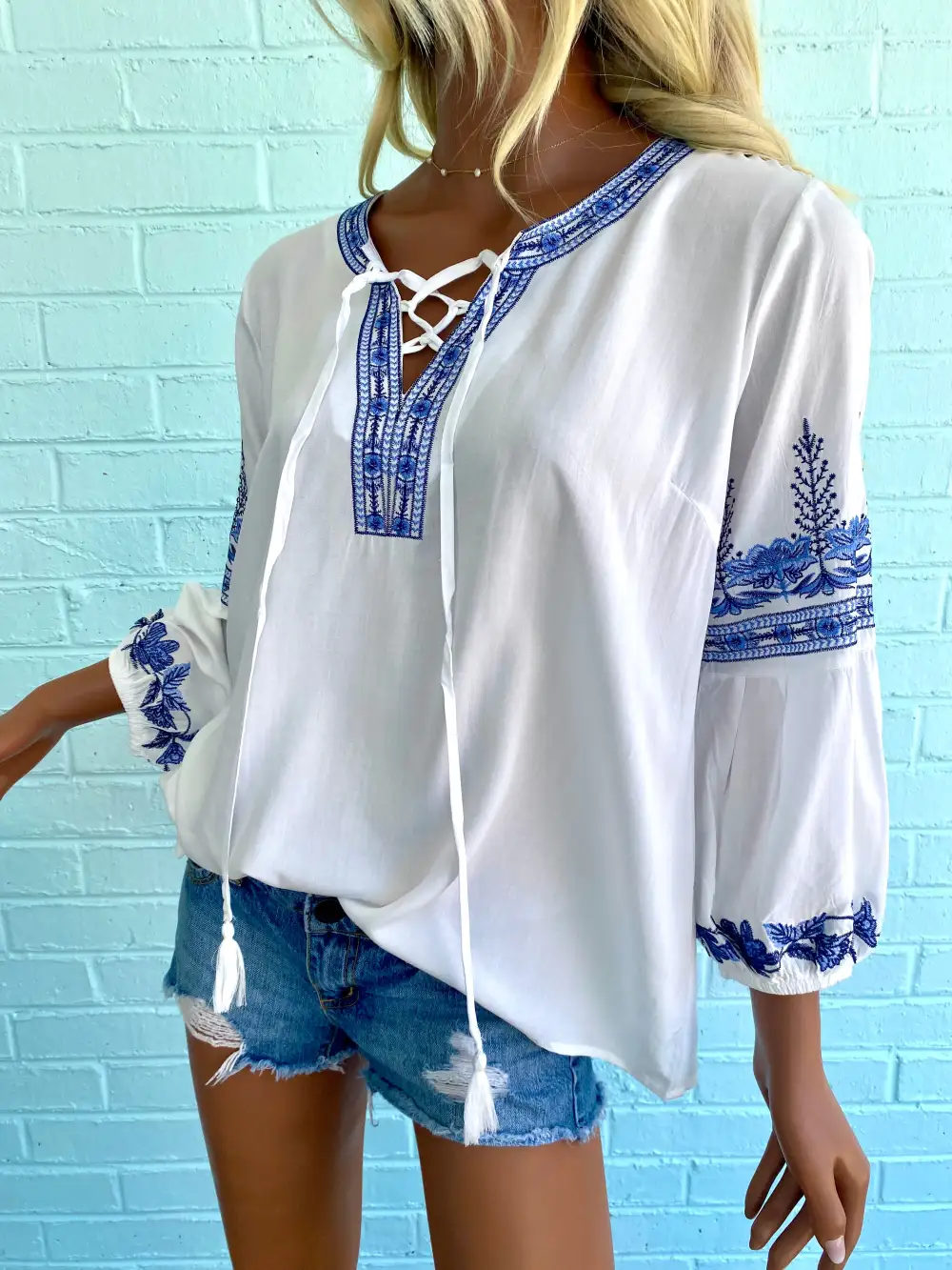 Embroidered Oversized Tunic