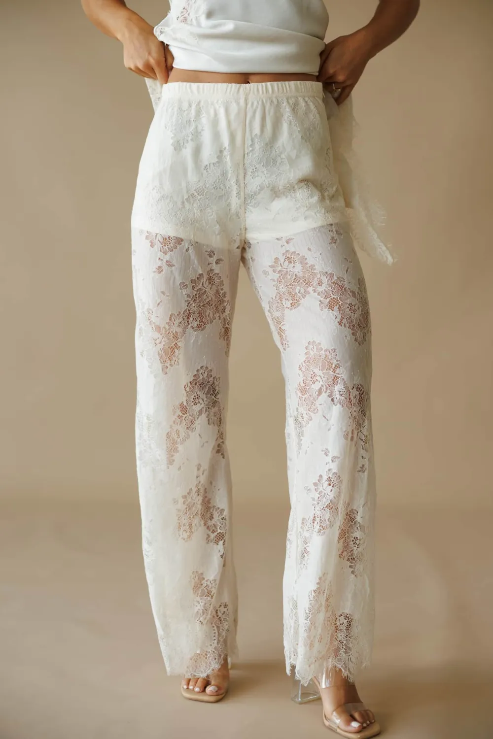 Lace Casual Pants