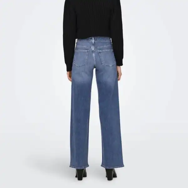 Refined Wide-Leg Ankle-Length High-Waist Women's Jeans