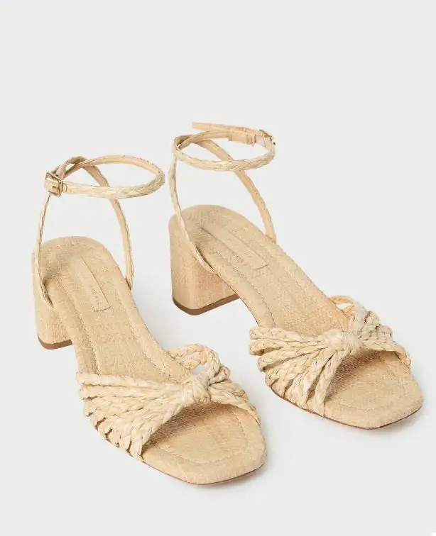 Low Heel Ankle Strap Sandals
