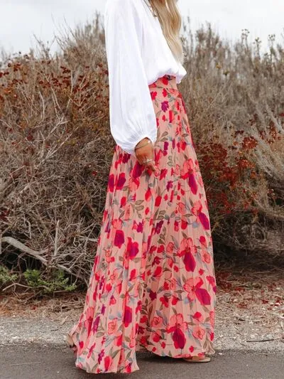 Pleated High Waist Skirt