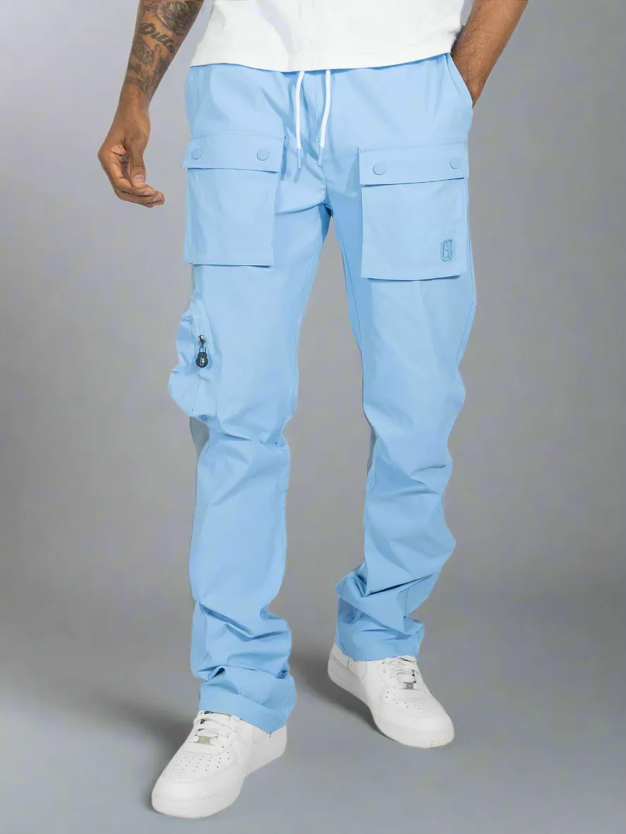 Modern Nylon Stacked Cargo Pants