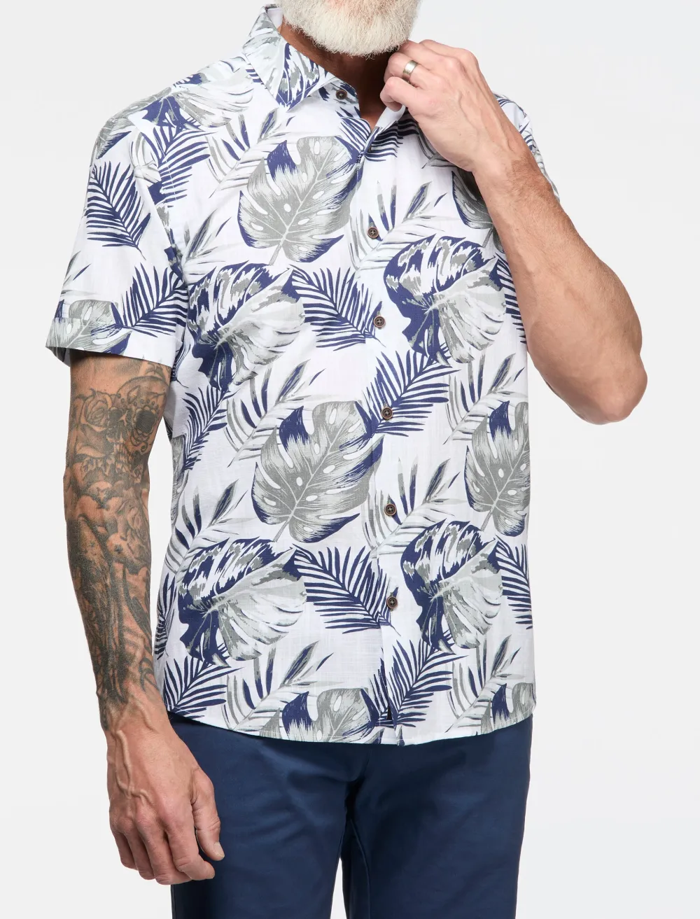Fern Jacquard Short Sleeve Shirt