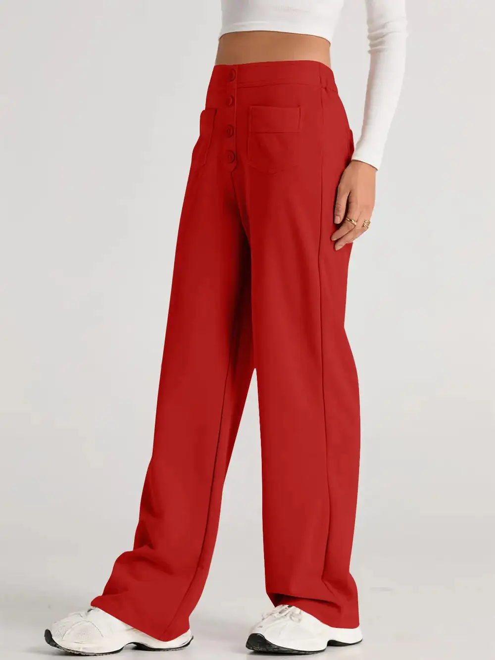 Wide Leg Comfort Fit Pants