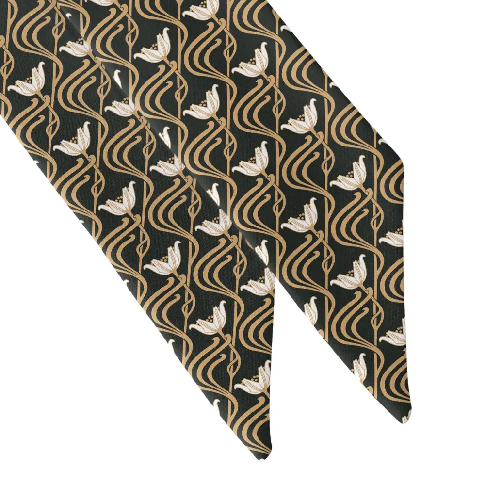 Gatsby Floral Pattern Hair Scarf