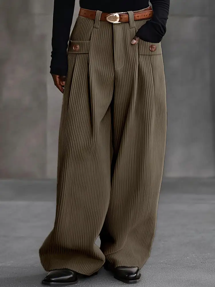 Tailored Wide Leg Pants