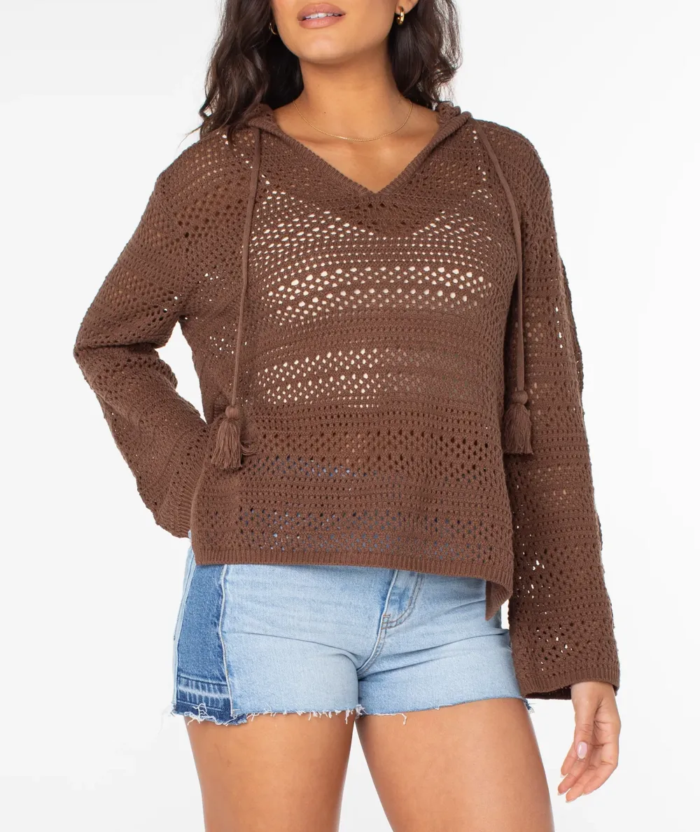 Knitted Sweater With Split Hem