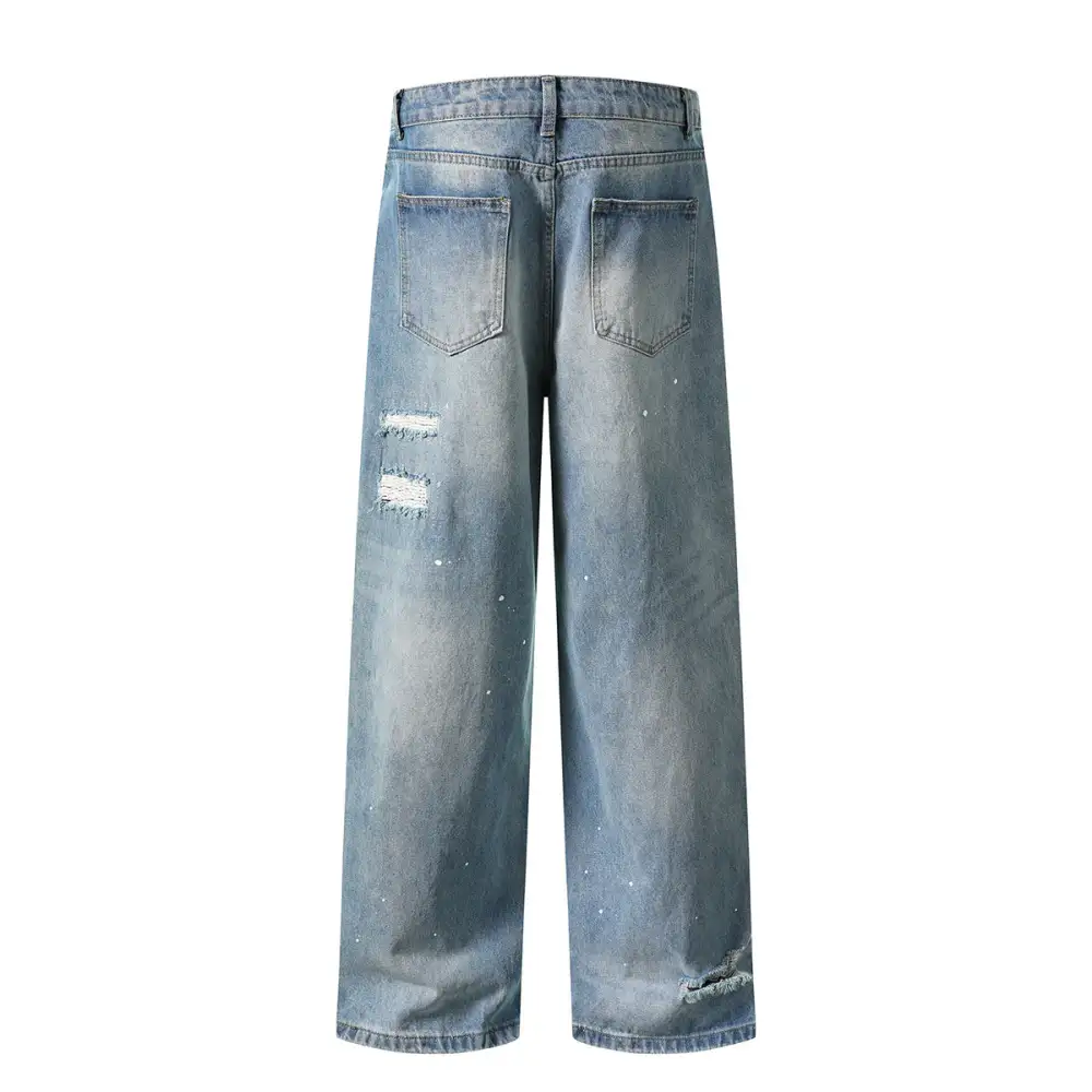 Casual Ripped Denim Jeans