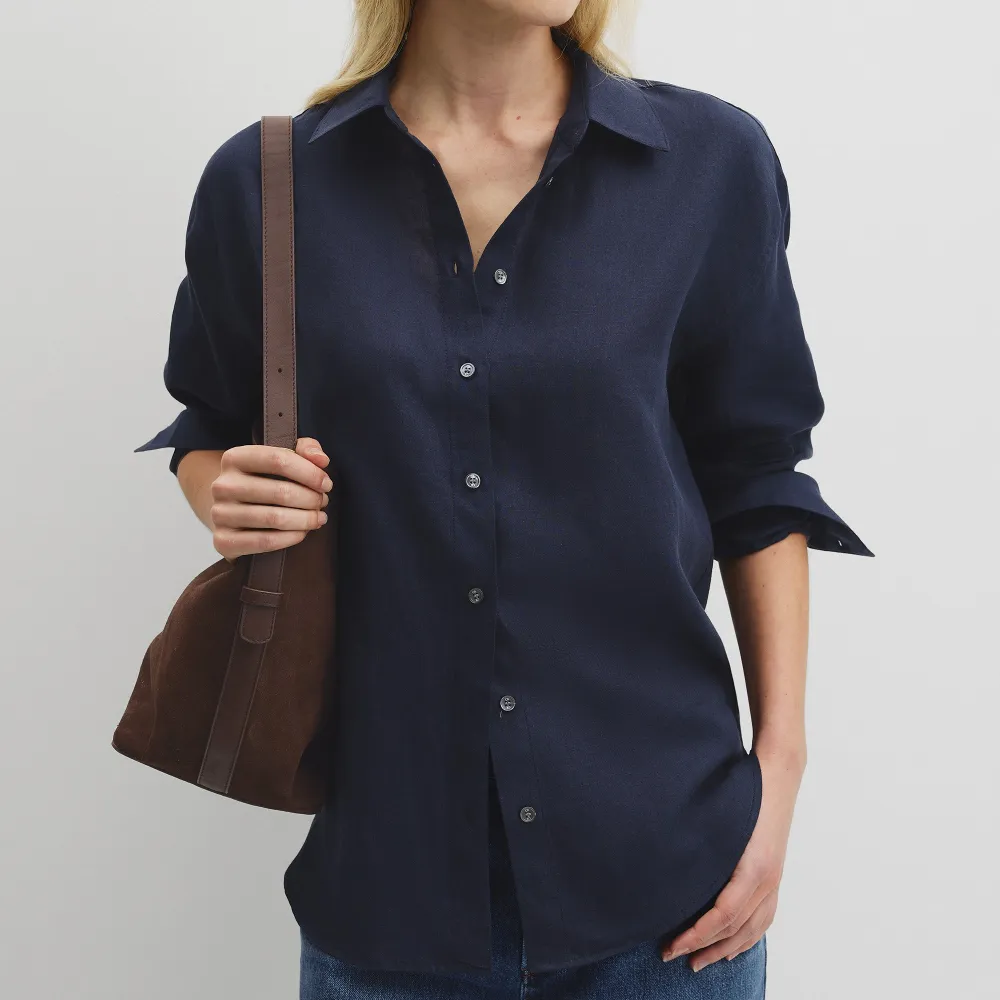 Women's Modern Linen Oversized Shirt