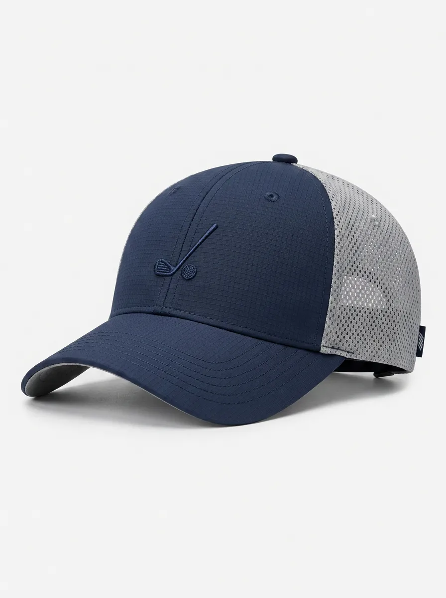 Men's Equestrian Lover Horse Riding Icon Embroidered Mesh Cap