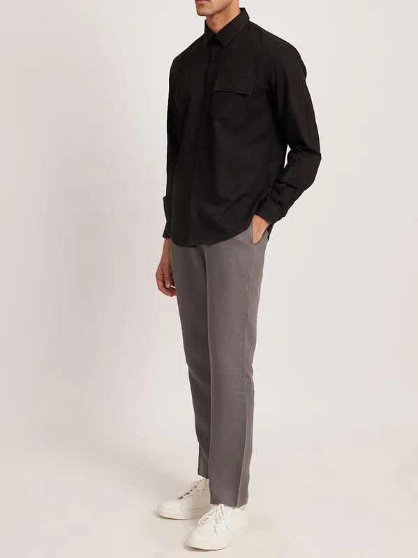 Slate Gray Linen Easy Pants