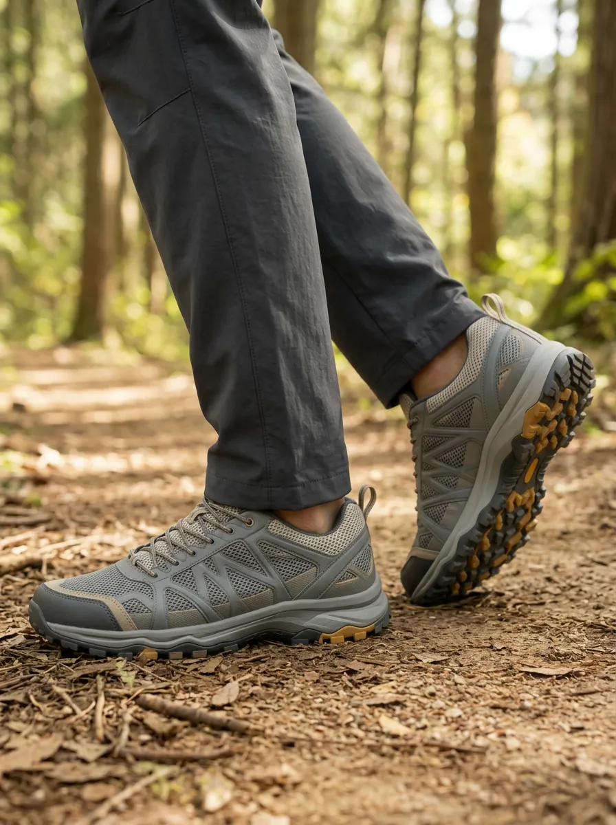 Men's Hiking Outdoor Mesh Pattern Printed Shoes