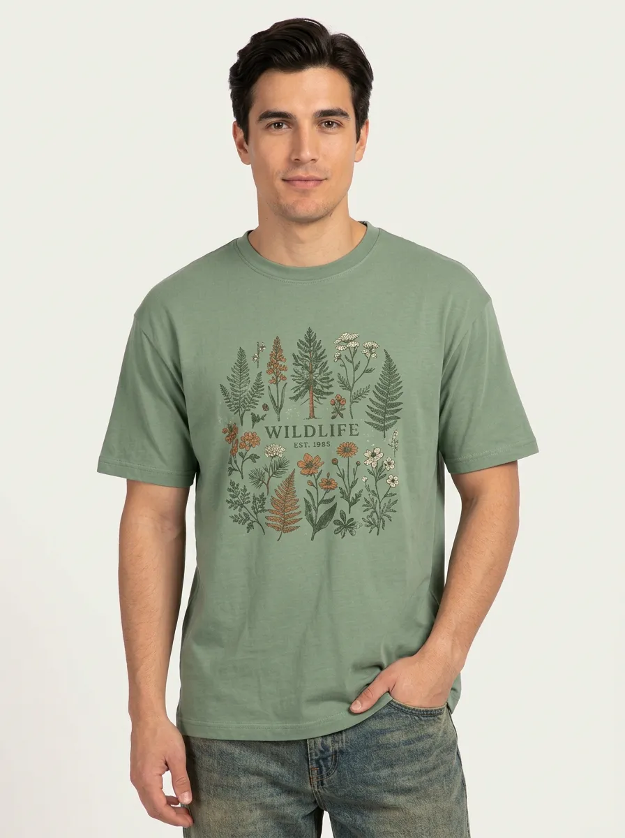 Unisex Nature Wildlife Botanical T-Shirt