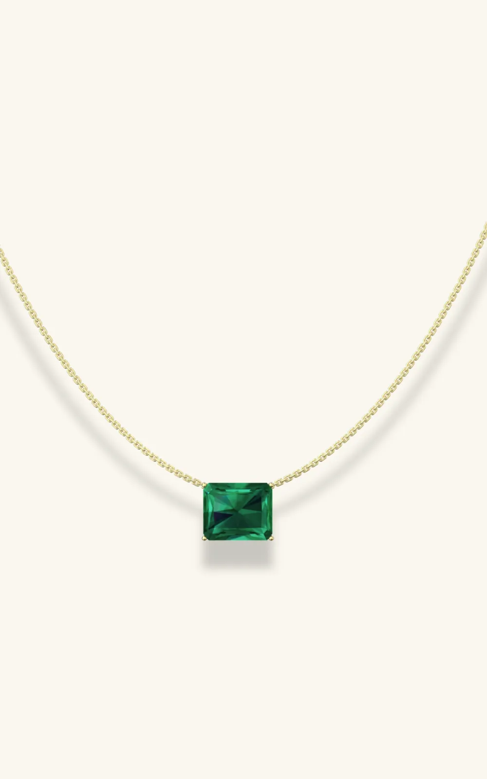 Square Diamond Necklace