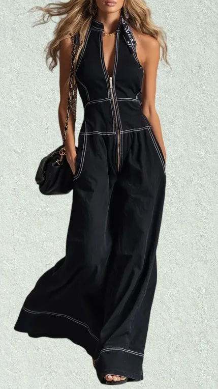 Gathered Waist Jumpsuit