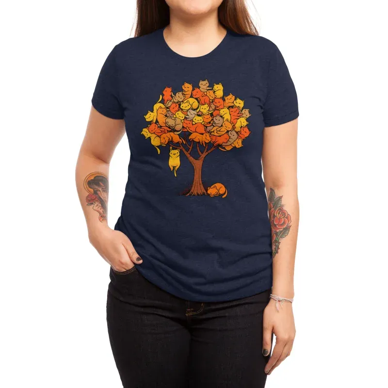 Versatile Basic Round Neck Art Pattern