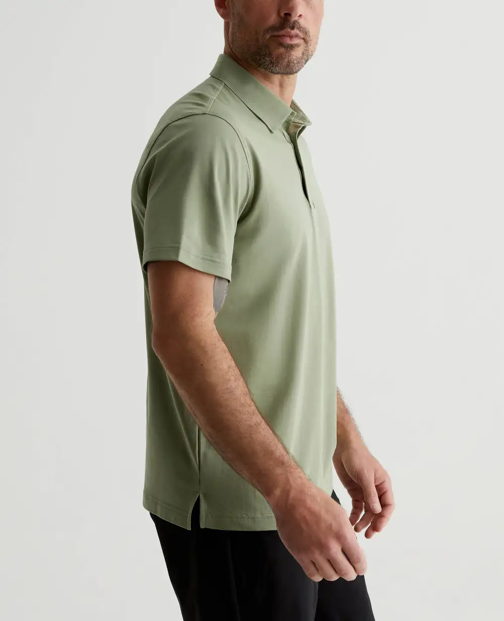 Men's Spread Collar Polo Shirt