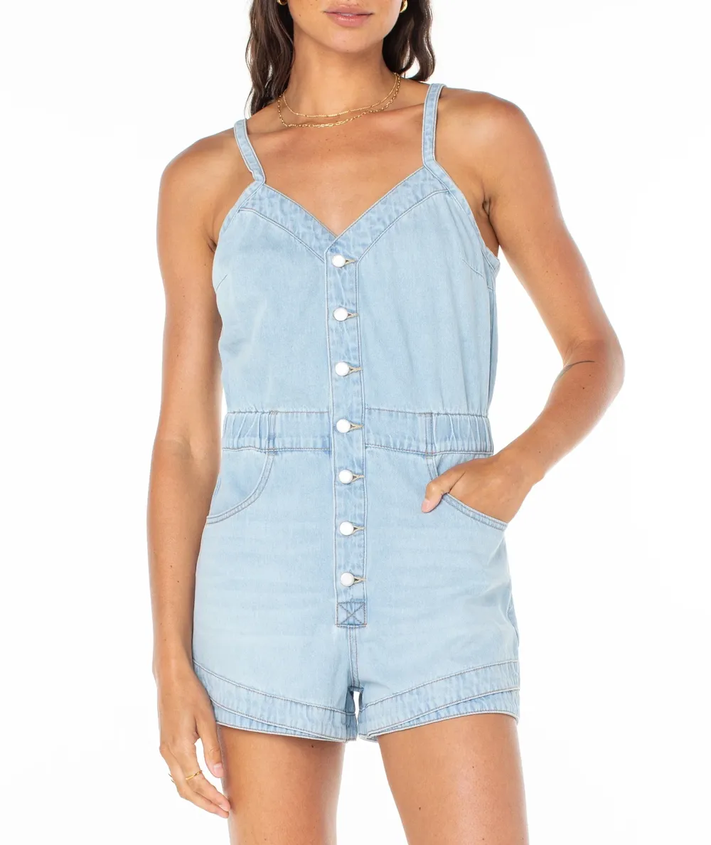 Jeans Button-Up Jumpsuit
