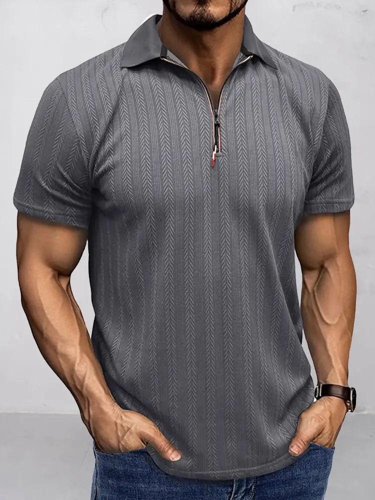 Quarter Button Polo Shirt