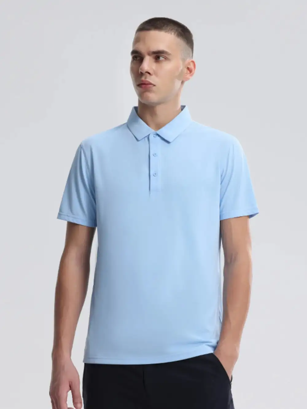 Straight Fit Short Sleeve Collared Polo Shirt