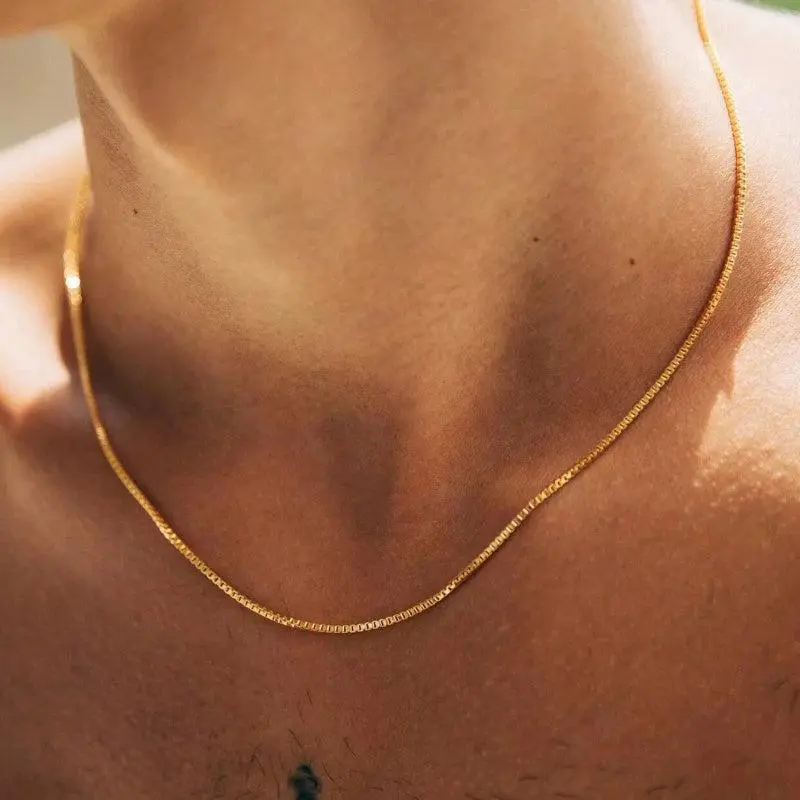 Men's Square Chain Necklace