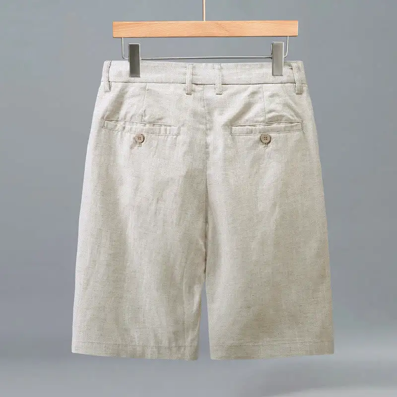 Pleated Pocketed Shorts