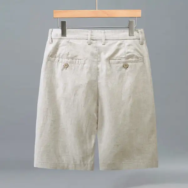Pleated Pocketed Shorts