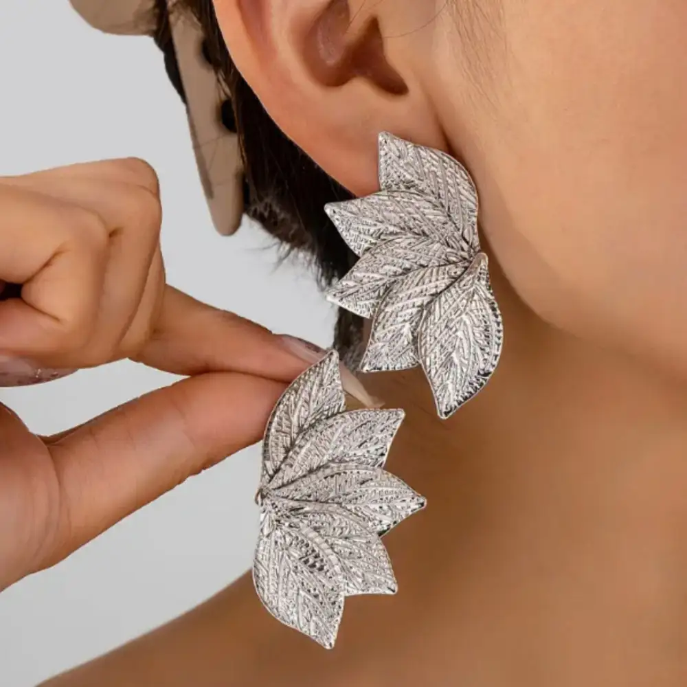 Leaf Statement Earrings