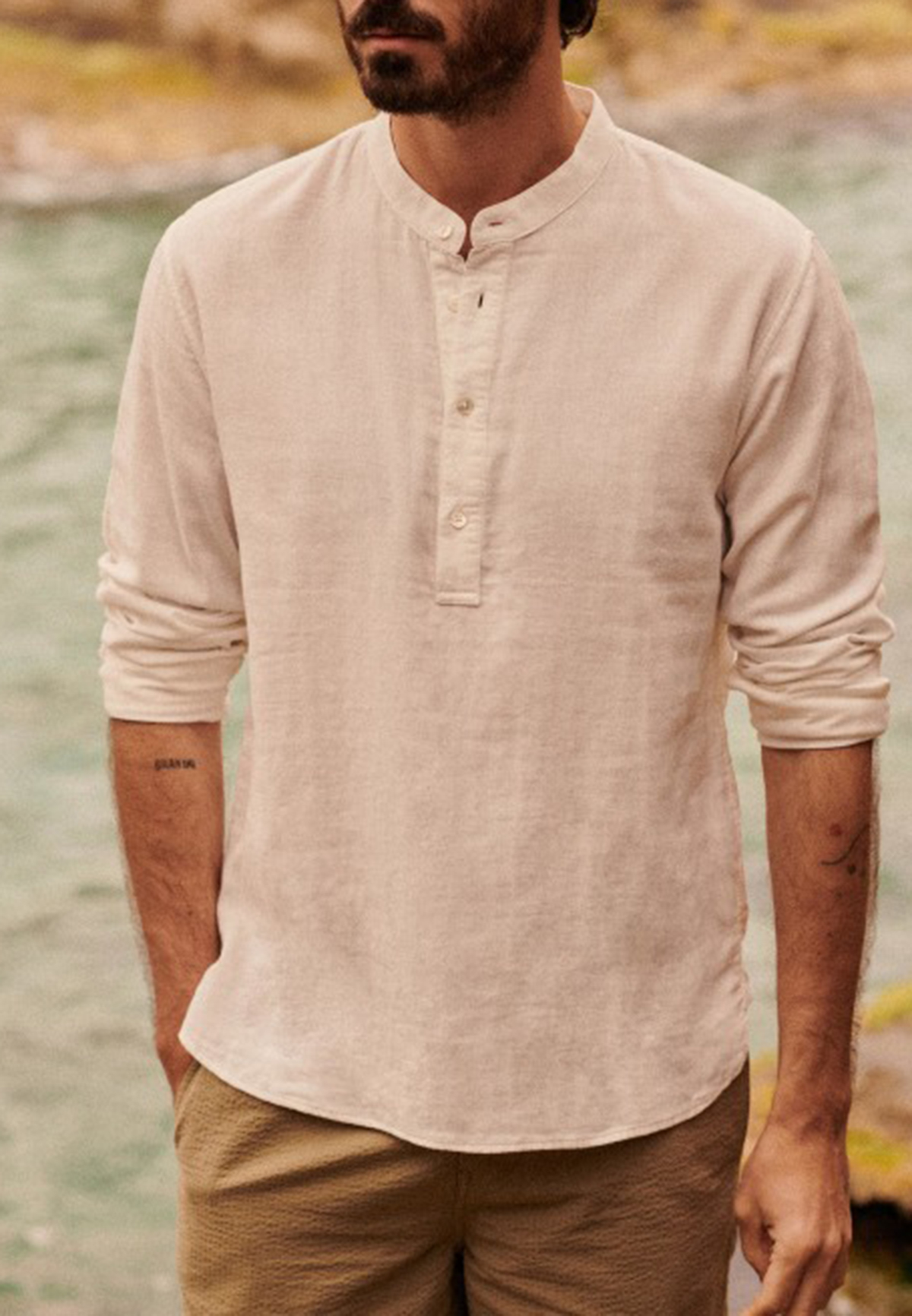 Buster Mandarin Collar Shirt