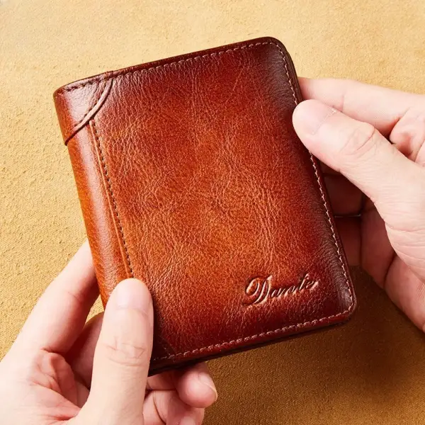 Refined Minimalist: Fold-Over Premium Leather Wallet