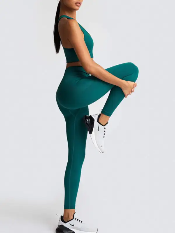 Beautiful Back High Waist Peach Hip Top