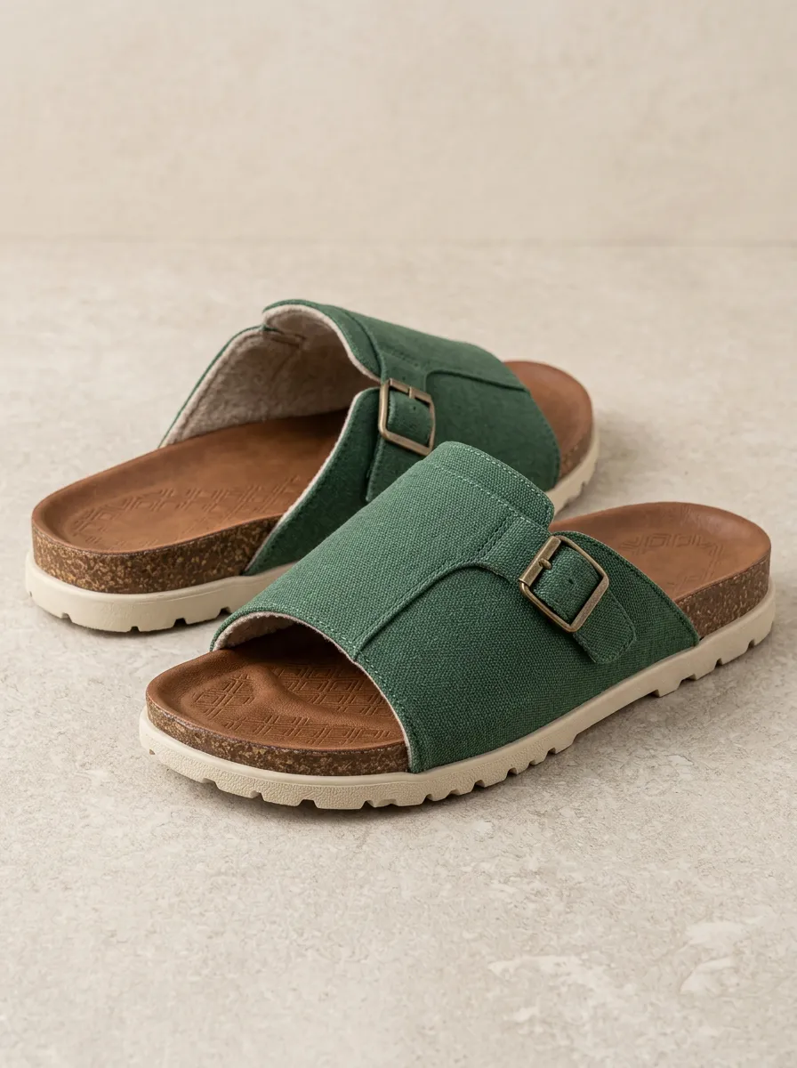 Men's Buckle Canvas Casual Sandals