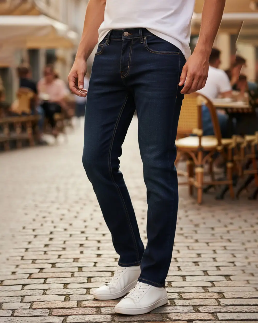 Men's Breathable Regular Fit Jeans