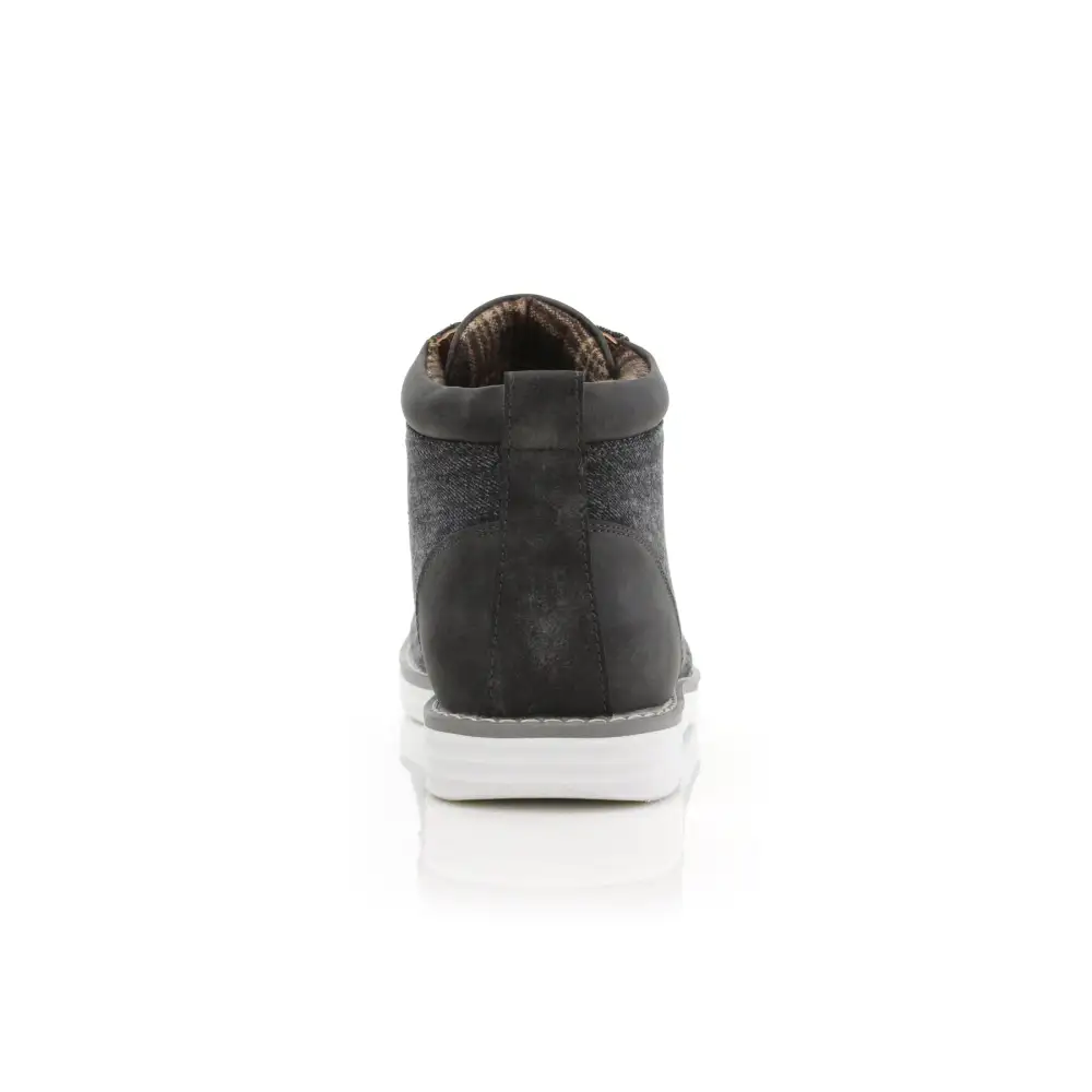 Modern Faux-Suede Suede Faux-Leather Chukka Boots