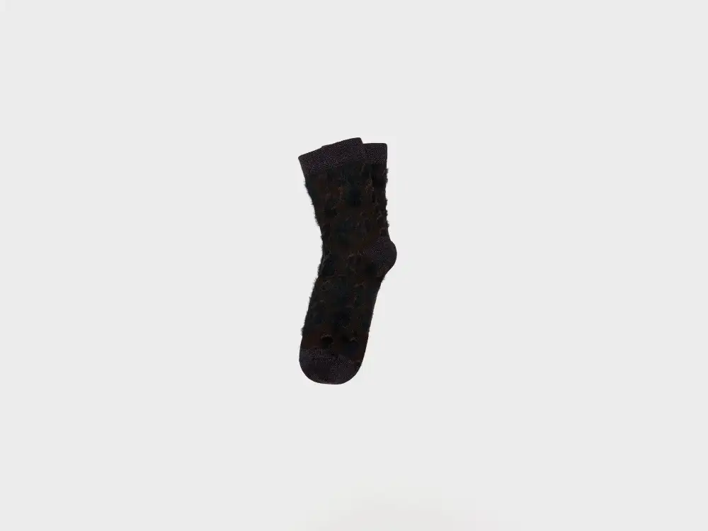 Leopard Print Crew Casual Socks