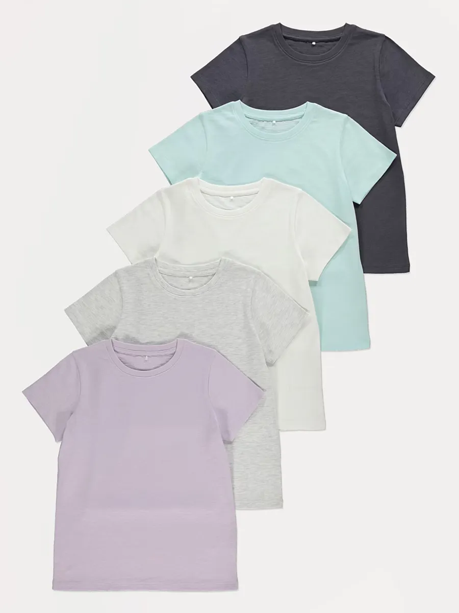 Short Sleeve T Shirts 5 Pack