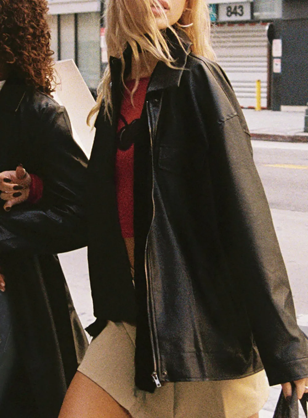 Classic Faux Leather Button Up Jacket