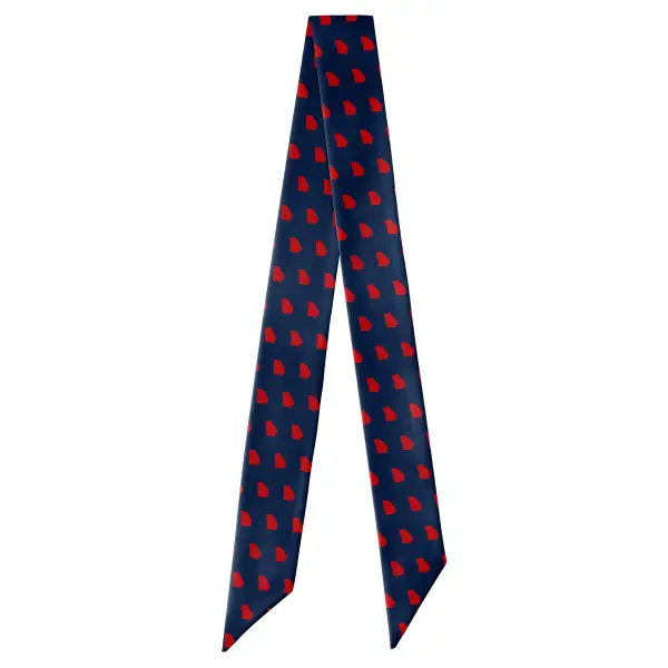 Georgia State Outline Design Hair Scarf