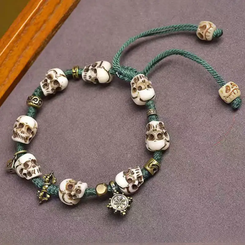 Classic Bone Beads Lord Corpse Forest Bracelet