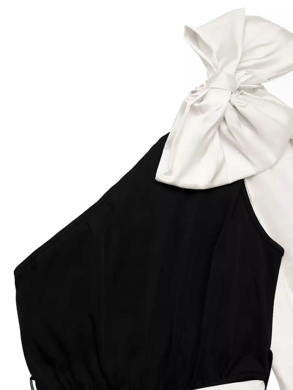One Shoulder Bowknot Wide Leg Jumpsuit