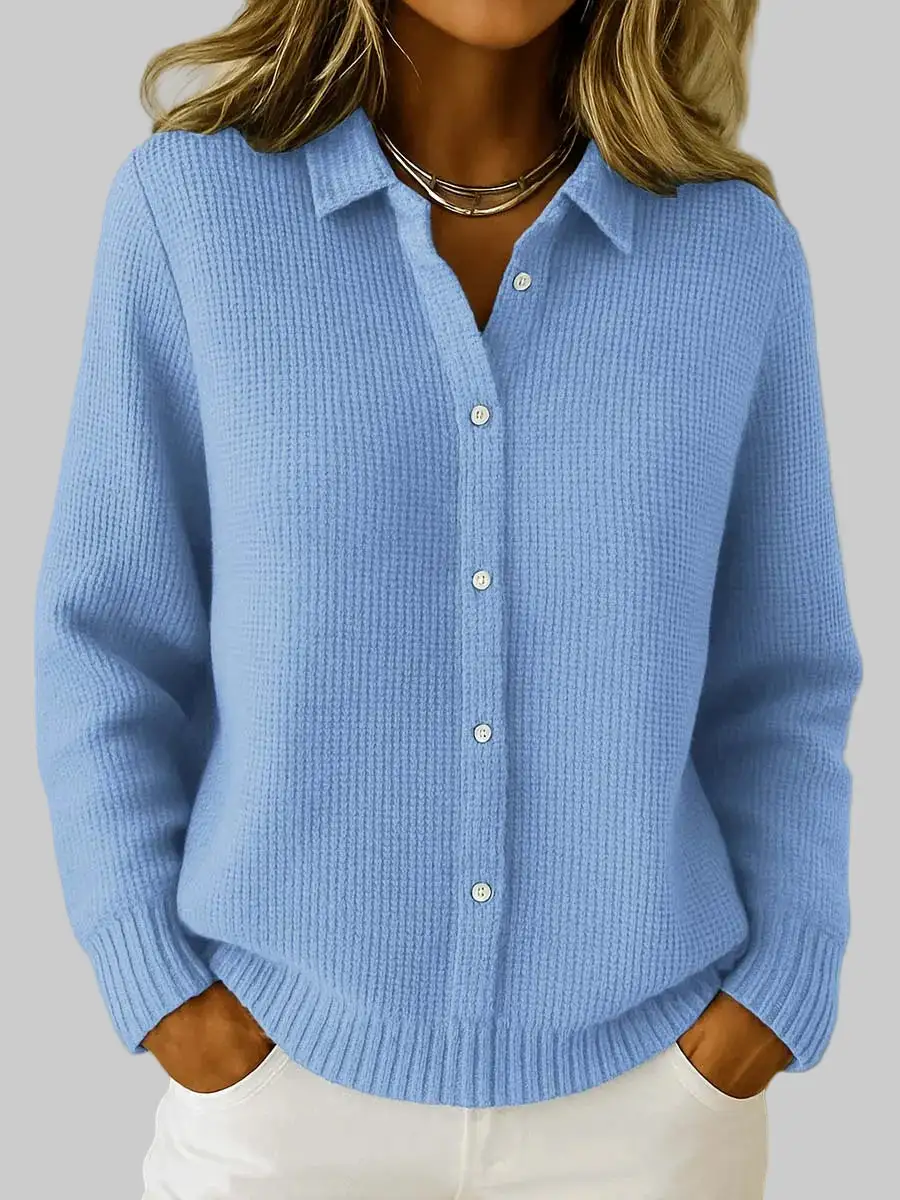 Cotton Blend Soft Tailored Cardigan