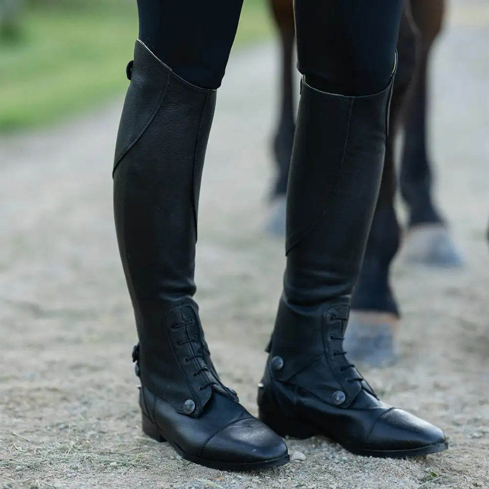 Women's Convertible Square Toe Cushioned Reinforced Knee High Boots