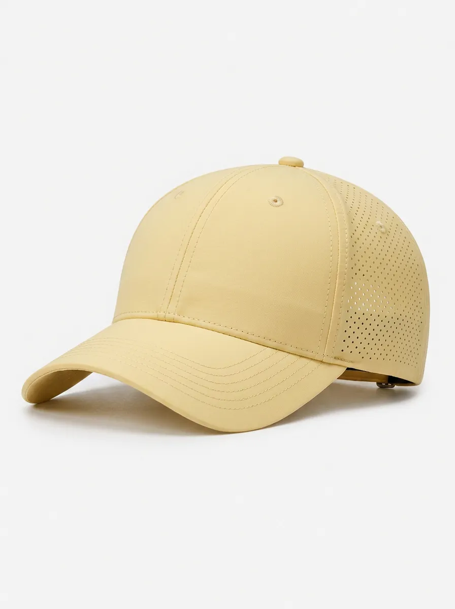 Unisex Baseball Cap with Horse Print Perforated Design
