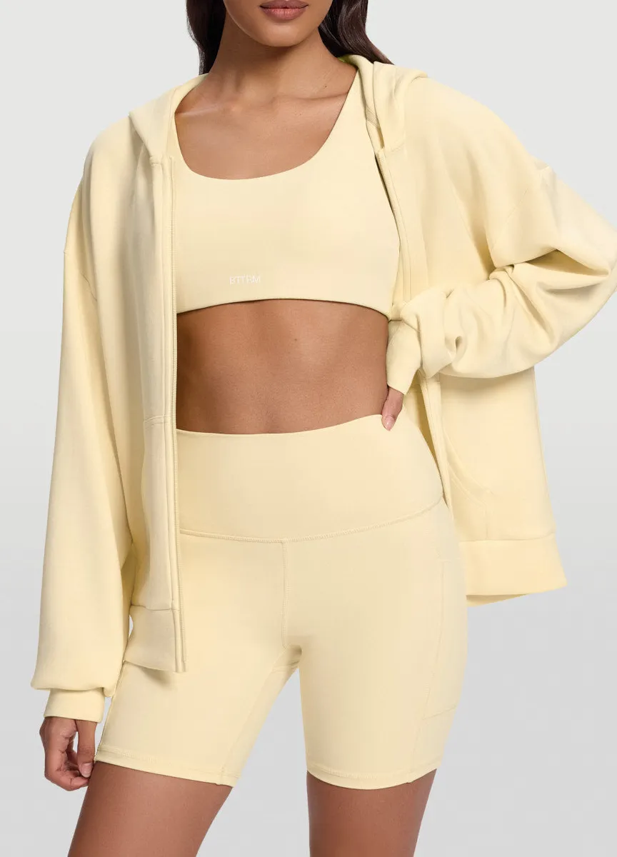 Casual Oversized Weekend Zip Hoodie